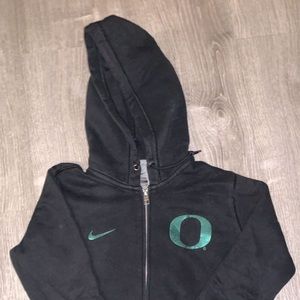 Nike University or Oregon zip up hoodie